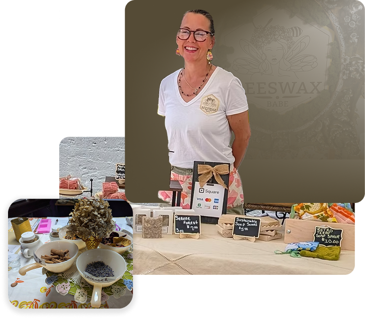 Beeswax Port St Lucie products offering natural candles, skincare, and eco-friendly handmade goods.